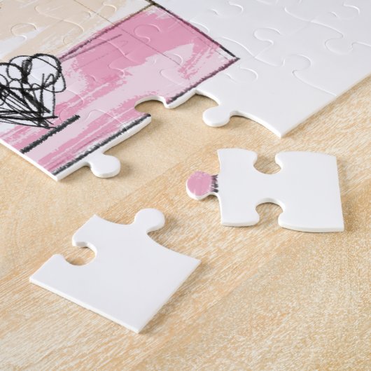 LDSソルトレイクシティテンプルレインボーサンセットモルモン ジグソーパズル (側面)