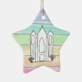 LDSソルトレイクシティテンプルレインボーサンセットモルモン セラミックオーナメント (右)