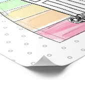 LDSソルトレイクシティテンプルレインボーサンセットモルモン ポスター (角)