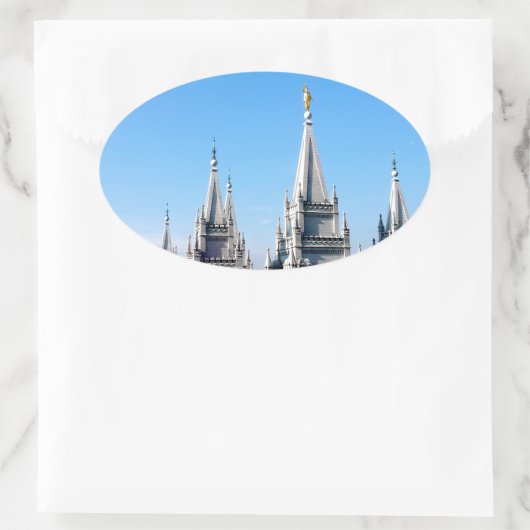 ldsソルトレークシティエンジェルモーローニ 楕円形シール (バッグ)