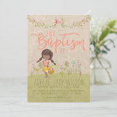 LDSバプティスマ招待状|スイートヴィンテージフローラガール 招待状 (スタンド正面)
