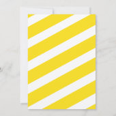 LDSバプテスマ招待状GIRL – 黄色とピンク 招待状 (裏面)