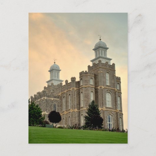 LDSモルモンテンプルローガンユタ ポストカード (正面)