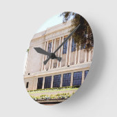 ldsモルモンメサアリゾナの神殿写真 ラウンド壁時計 (傾斜)