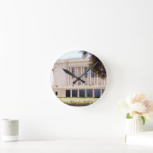 ldsモルモンメサアリゾナの神殿写真 ラウンド壁時計 (ホーム)