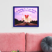 LDSワシントンDCテンプル キャンバスプリント (インサイチュ (リビング))