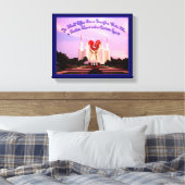 LDSワシントンDCテンプル キャンバスプリント (インサイチュ (寝室))