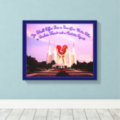 LDSワシントンDCテンプル キャンバスプリント (インサイチュ (ウッドフロア))