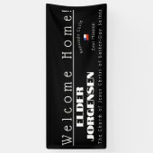 LDS宣教師ウェルカムホームカスタムバナーのポスター 横断幕 (縦)