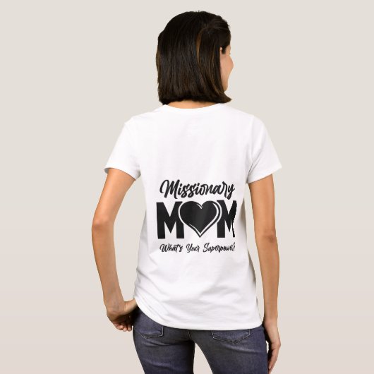 LDS宣教師Mom TシャツTシャツ Tシャツ (裏面フル)