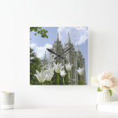 LDS寺院 スクエア壁時計 (ホーム)