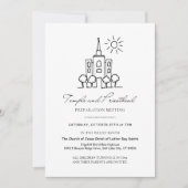 LDS神殿と神権プレビュー招待状＆プログラム 招待状 (正面)