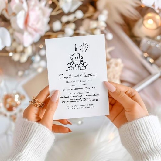 LDS神殿と神権プレビュー招待状＆プログラム 招待状