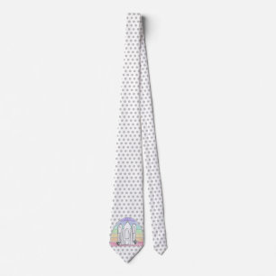 LDS ソルトレイクシティ テンプル 虹 夕焼け モルモン教 ネクタイ