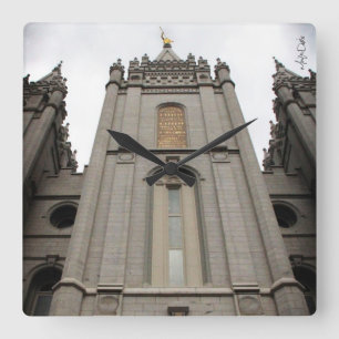 LDS ソルトレイクシティ ユタ テンプル時計 スクエア壁時計