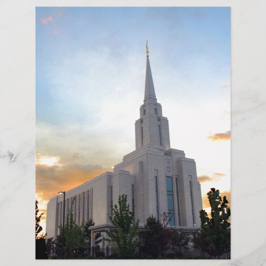 LDS モルモン オクウィア山 ユタ テンプル (正面)