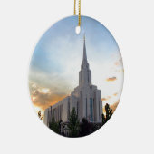 LDS モルモン オクウィア山 ユタ テンプル セラミックオーナメント (右)