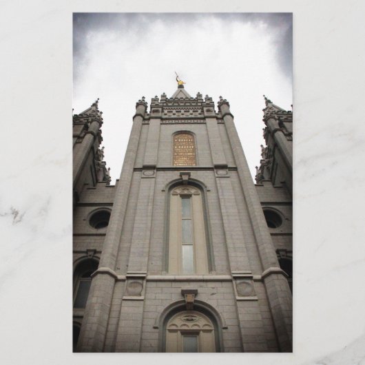 LDS モルモン 塩湖城寺院 写真 便箋 (正面)