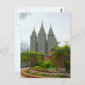LDS Temple, Salt Lake City, Utahはがき ポストカード (正面/裏面)