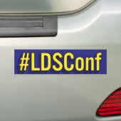 #LDSConf、LDSの会議のためのhashtag バンパーステッカー (車上)