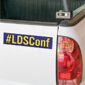 #LDSConf、LDSの会議のためのhashtag バンパーステッカー (トラック上)
