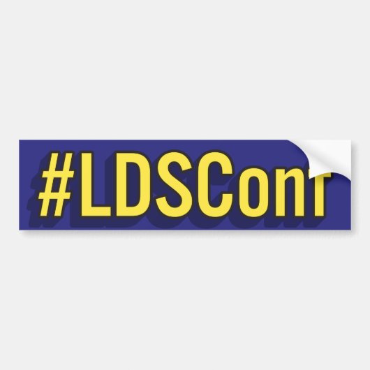 #LDSConf、LDSの会議のためのhashtag バンパーステッカー (正面)