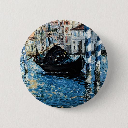 Leの大運河のà Venise -エドワールManet 缶バッジ (正面)