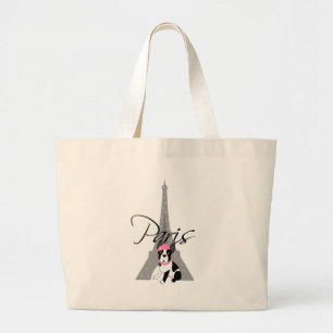Le小さいchienのàパリ ラージトートバッグ