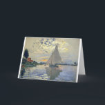 Le小さいGennevillieのMonetのボート水航行 サンキューカード<br><div class="desc"></div>