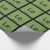 Le - レタス 化学元素記号表 ラッピングペーパー (角)