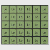 Le - レタス 化学元素記号表 ラッピングペーパー (フラット)