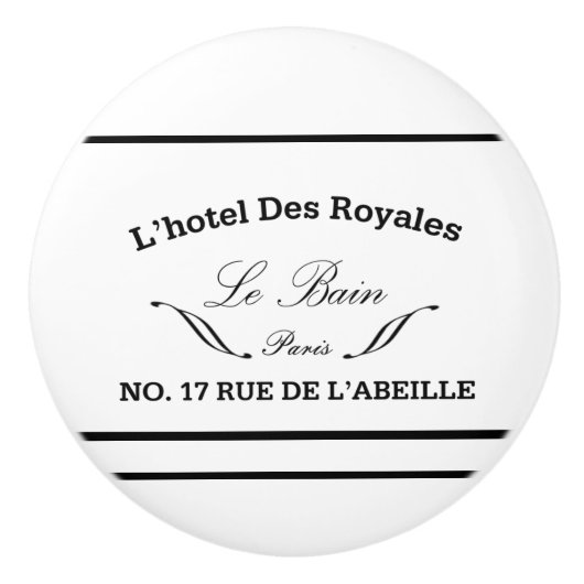 Le Bain Ceramicの引き セラミックノブ (正面)