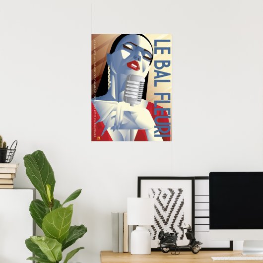 LE BAL FLEURIポスター ポスター (ホームオフィス)