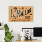 Le Balloon – 航空フランスのジャーナル1883 ポスター (ホームオフィス)