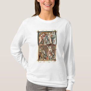 Le Be著Saulとの大石柱1023 f.7vデイヴィッドおよびゴリアテ Tシャツ