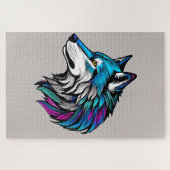Le beau profil d'un loup ジグソーパズル (横)