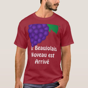 Le Beaujolais Nouveau米国東部標準時刻は着きます Tシャツ