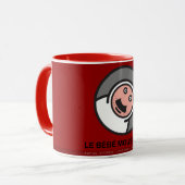 le bebeéのmoustachu -マグ- 003 マグカップ (正面左)