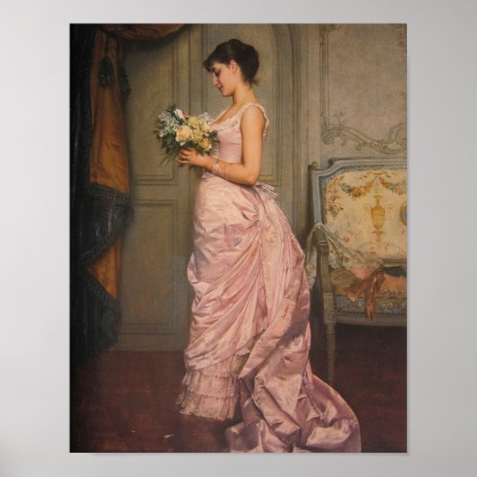 Le Billet, 1883, by Auguste Toulmouche ポスター (正面)