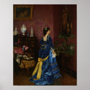 Le Blue Robe、Auguste Toulmouche ポスター