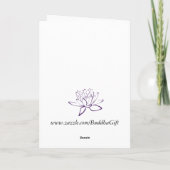 Le Bouddha (仏) カード (裏面)