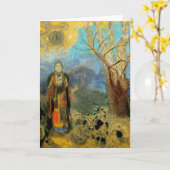 Le Bouddha (仏) カード (黄色い花)