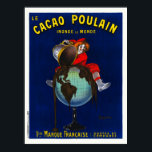 Le Cacao Poulain France Vintage Poster 1911 ポスター<br><div class="desc">French vintage advertising poster for hot chocolate. Le Cacao Poulain inonde le monde. 1ère marque française. Goutez et comparez. Published in 1911. Please note that our posters are high quality reproductions based on professional, very high resolution scans off the originals. Our manual retouching process does not involve the use of...</div>