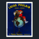 Le Cacao Poulain France Vintage Poster 1911 ポスター<br><div class="desc">French vintage advertising poster for hot chocolate. Le Cacao Poulain inonde le monde. 1ère marque française. Goutez et comparez. Published in 1911. Please note that our posters are high quality reproductions based on professional, very high resolution scans off the originals. Our manual retouching process does not involve the use of...</div>