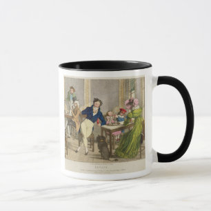 Le Cafeのパブ。 Rodwellおよびマーティン著、1820年(色 マグカップ