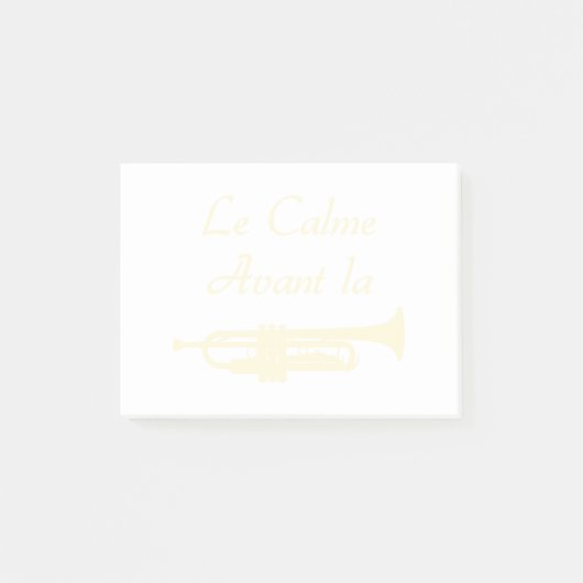LE CALME AVANT LA TROMPETTE - Jeux de mots ポストイット (正面)