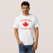 Le Canada n'est pas a vendre T-Shirt, Canada Is No Tシャツ (正面フル)