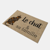 Le chat - 面白いフランス語の名言 ドアマット (アングル)