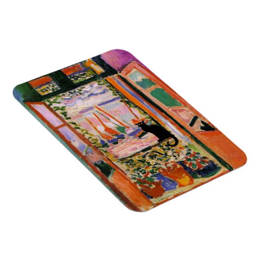 Le Chat NoirとThe Open Window by Matisse マグネット (右側)