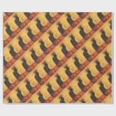 Le Chat Noirの芸術のプリント ラッピングペーパー (フラット)